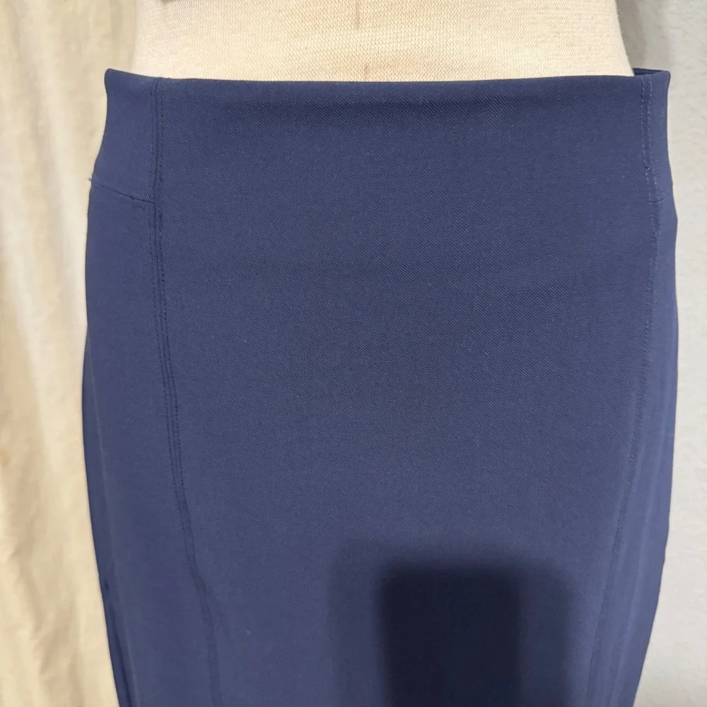 Ann Taylor Women Navy Blue Career Pencil‎ Skirt Business Office Workwear Size 6